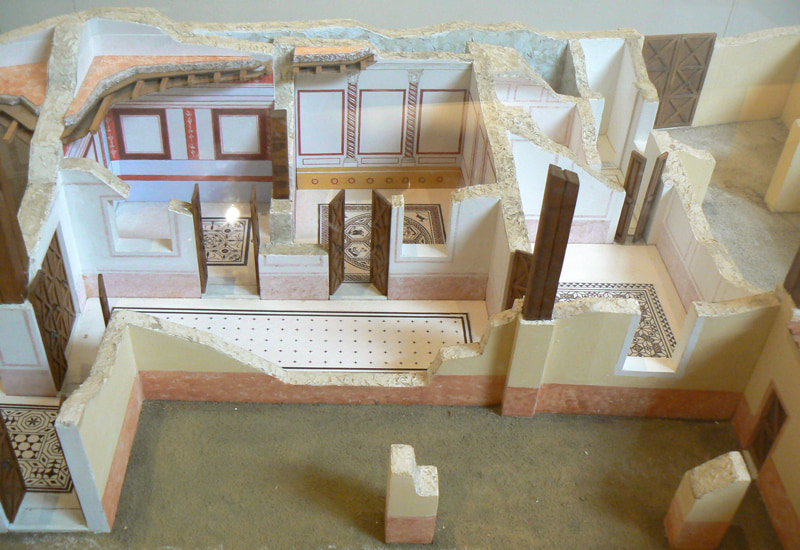 Scale model of the interiors of the Surgeon's House in Rimini